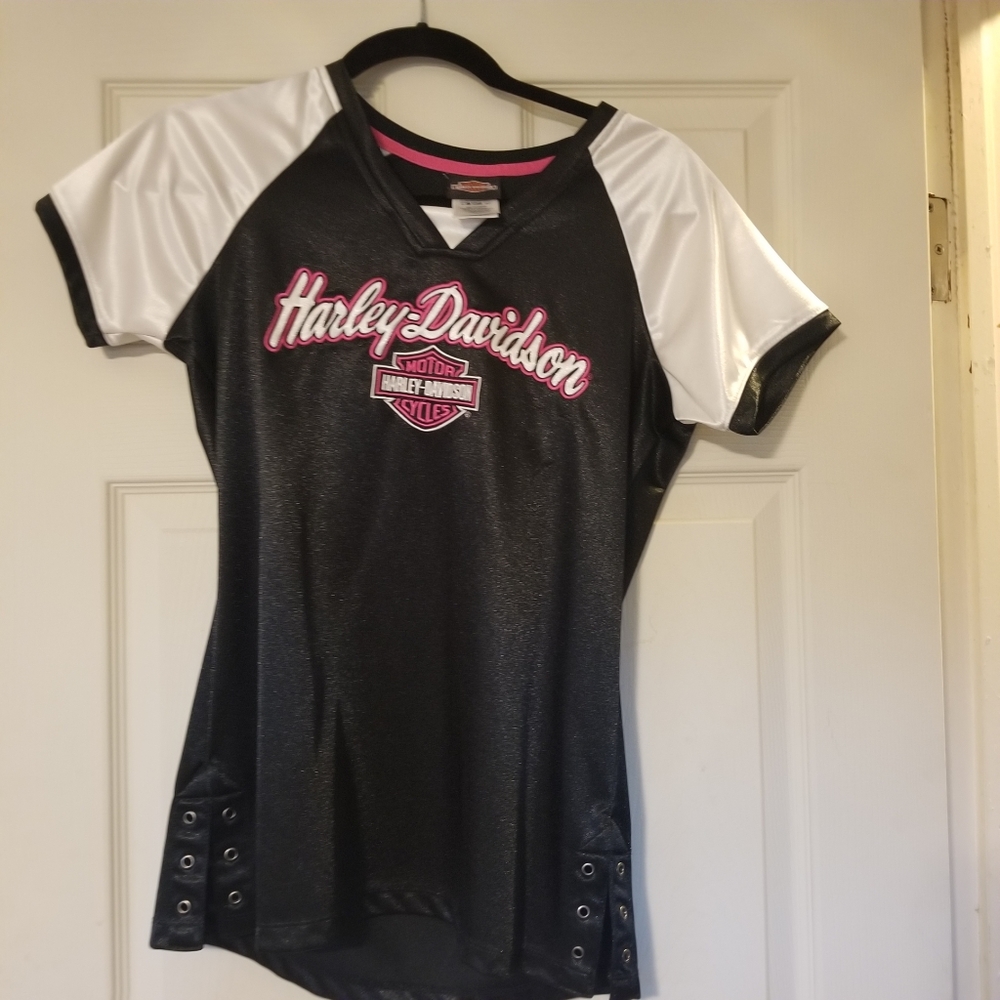 Harley davidson silk tshirt
